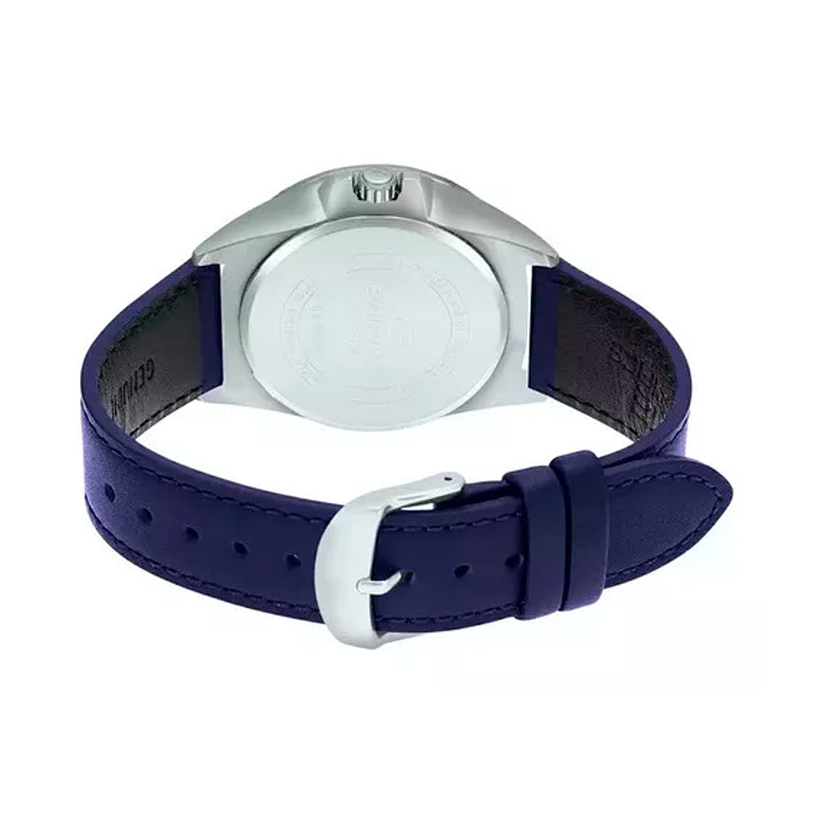 Reloj Análogo Casio Original EFV-140L-7AV para Hombre Correa de Cuero Azul 2