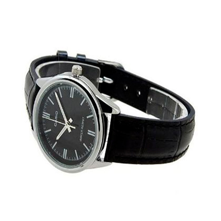 Reloj Analogo Casio Original LTP-V005L-1A para Mujer en Acero y Correa de Cuero Negro 2