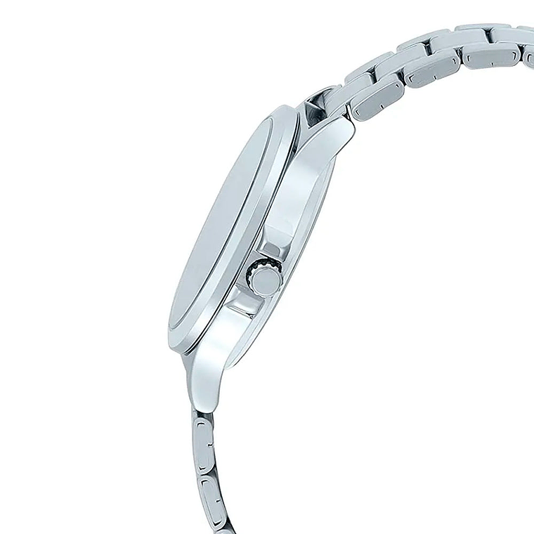 Reloj Análogo Casio Original MTP-V300D-2A Multifuncional Hombre Color Plateado-Azul 3