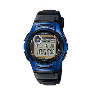 Reloj Digital Deportivo Casio Original W213-2AVCF en Resina Color Azul y Negro