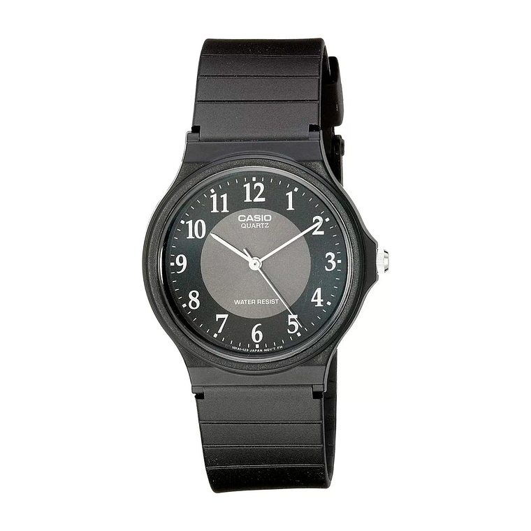 Reloj Analogo Casio Original Serie MQ-24-1B3LCF para Hombre en Silicona Color Negro 1