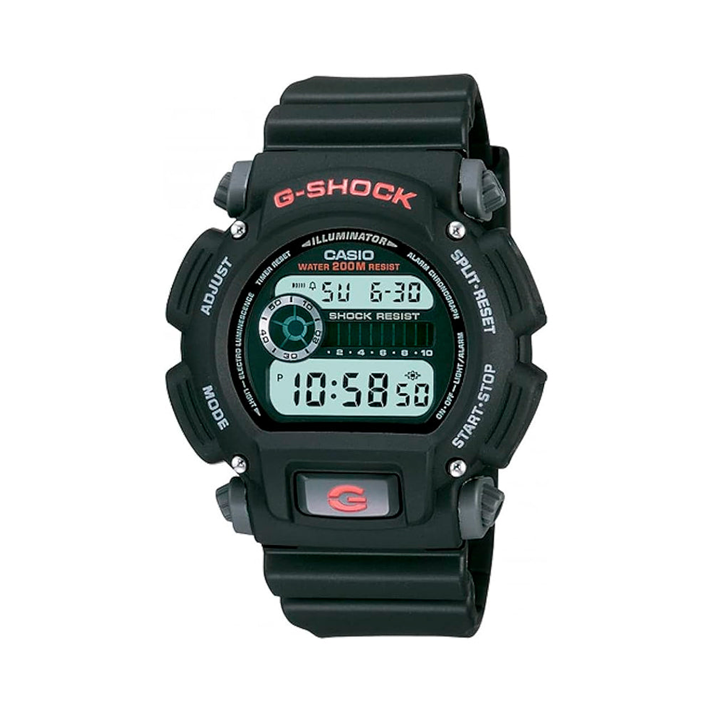 Reloj Digital Casio Original G-Shock DW9052 1VCG en Resina Color Negro 1