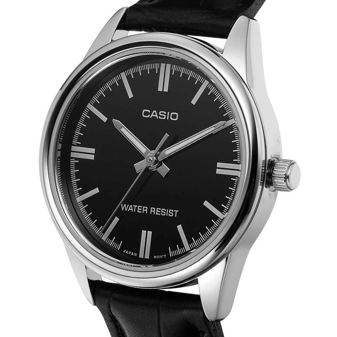 Reloj Analogo Casio Original LTP-V005L-1A para Mujer en Acero y Correa de Cuero Negro 4