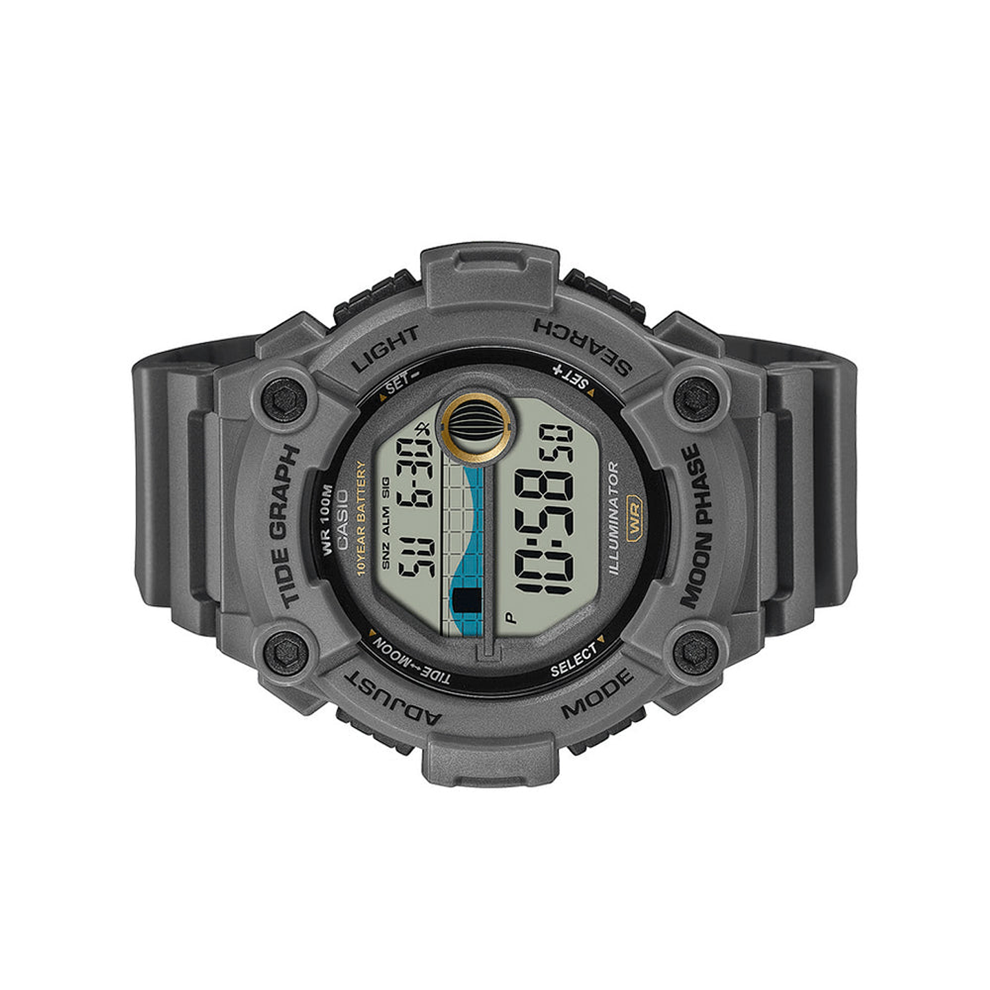 Reloj Digital Casio Original WS1300H-8AV para Hombre en Resina Color Gris 4