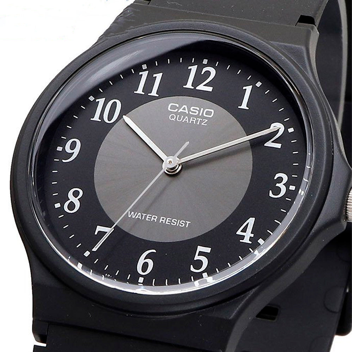 Reloj Analogo Casio Original Serie MQ-24-1B3LCF para Hombre en Silicona Color Negro 4