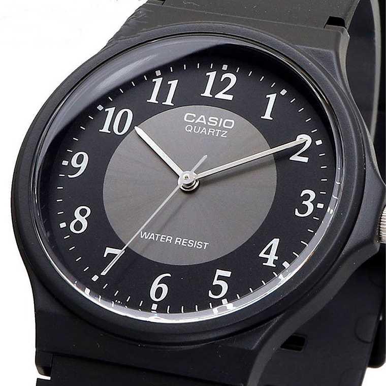 Reloj Analogo Casio Original Serie MQ-24-1B3LCF para Hombre en Silicona Color Negro 4