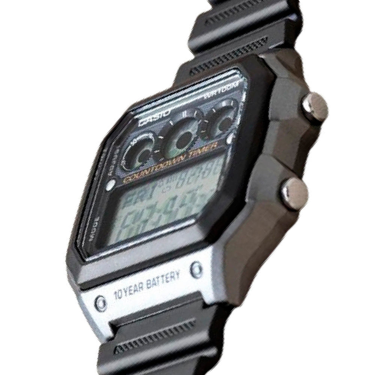 Reloj Digital Casio Original Illuminator AE-1300WH-8AVCF Cuadrado con Correa en Silicona 4