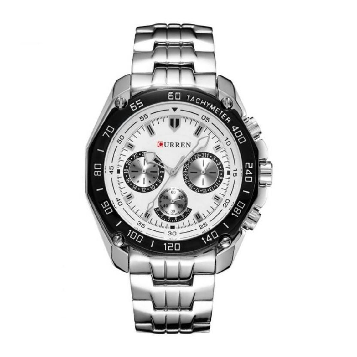 Reloj Análogo Curren Original KREa351902 para Hombre Acero Color Plateado 1