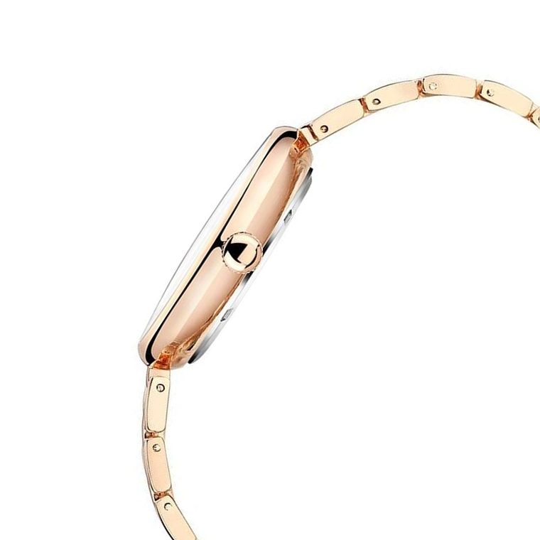 Reloj Análogo Curren Original KREb7120 para Mujer Acero Color Oro Rosa 3