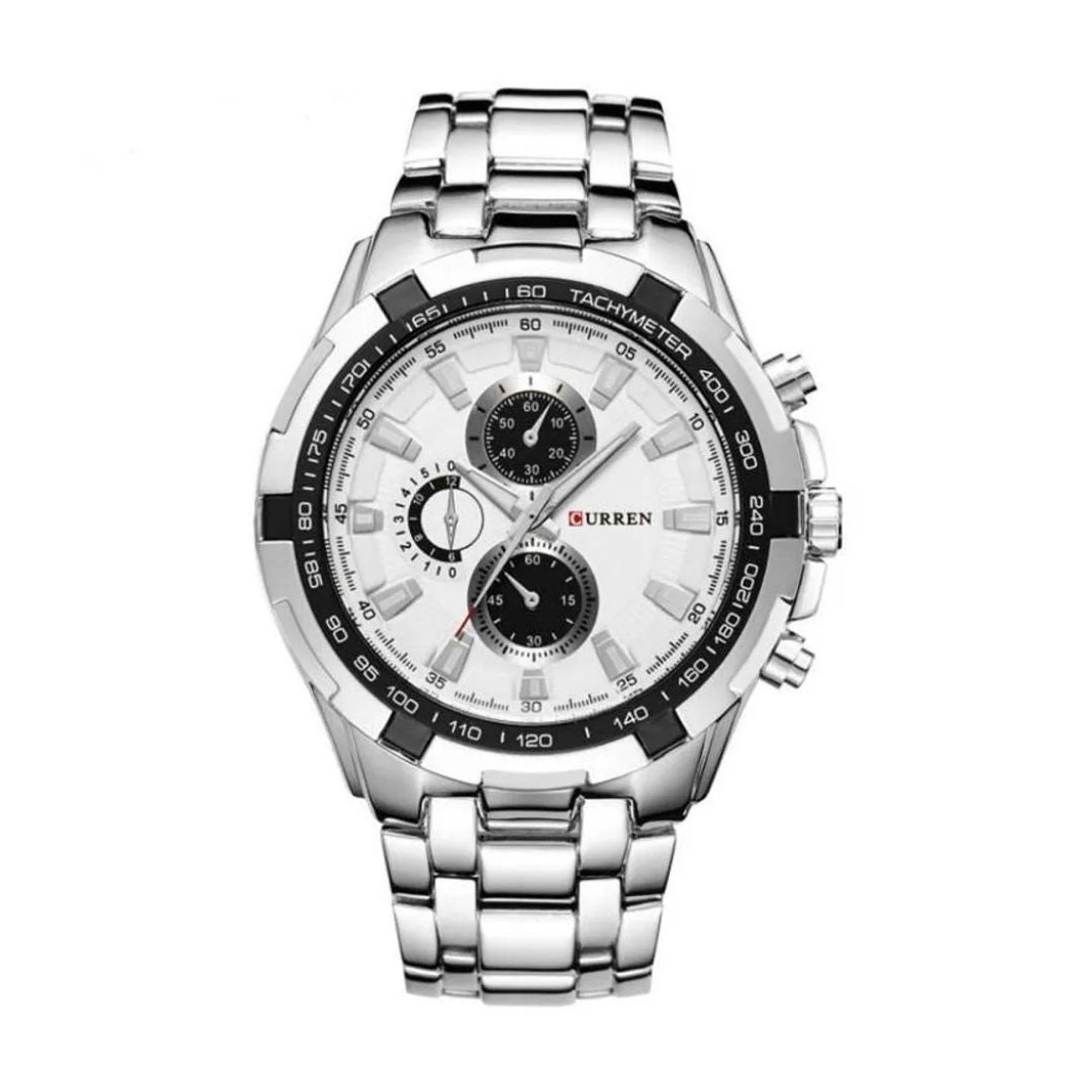 Reloj Análogo Curren Original KRE021902 para Hombre Acero Color Plateado 1