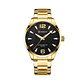 Reloj Análogo Curren Original KREd711801 para Hombre Acero Color Dorado - Miniatura 1