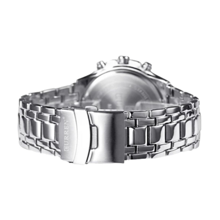 Reloj Análogo Curren Original KRE021902 para Hombre Acero Color Plateado 3