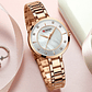 Reloj Análogo Curren Original KREc6120 para Mujer Acero Color Dorado - Miniatura 5