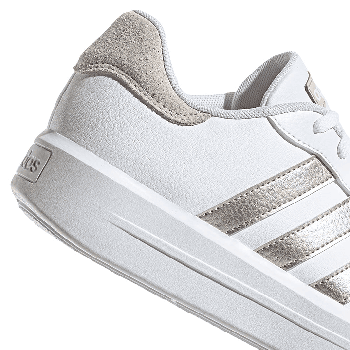 Zapatillas deportivas Adidas Court Platform ID1969 Color Blanco Para Mujer Talla 40 5