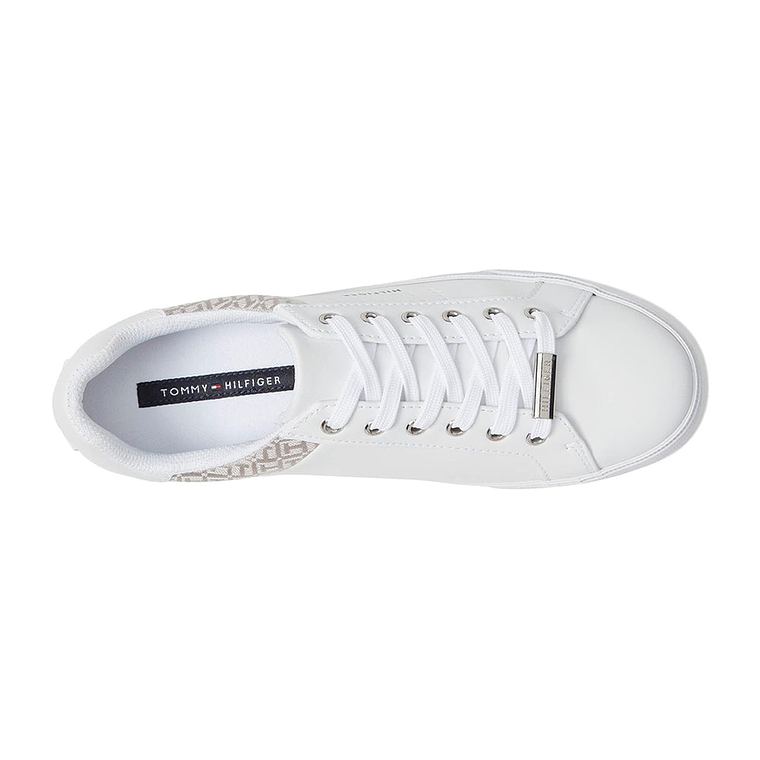Zapatillas Tommy Hilfiger Lorio Original Color Blanco y Beige Unisex Talla 38 3