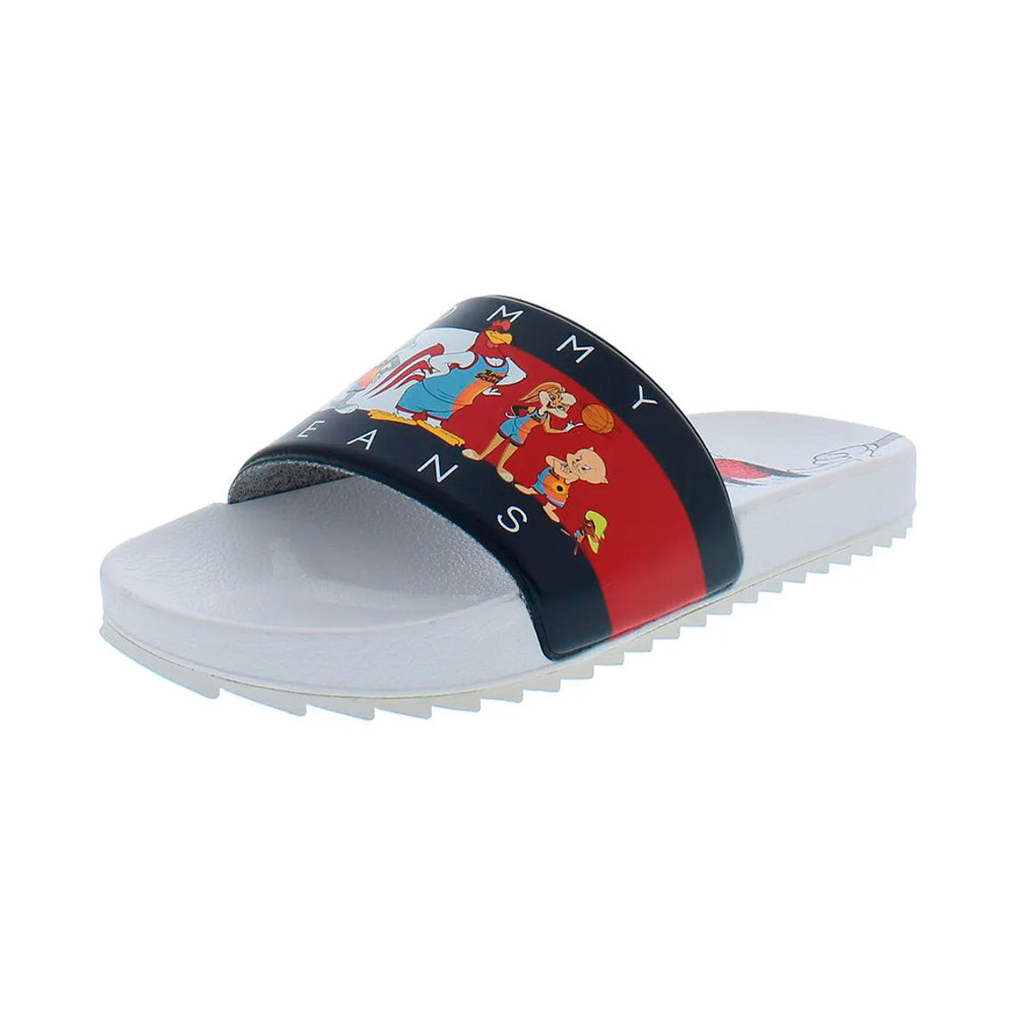 Sandalias Tommy Hilfiger X Space Jam Original Color Blanco Para Niño Talla 29 2