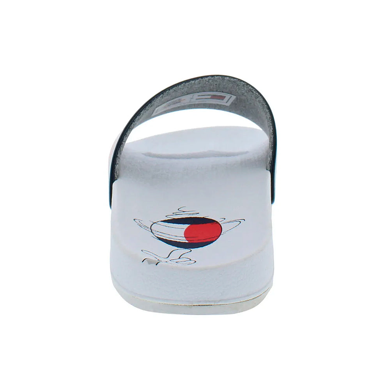 Sandalias Tommy Hilfiger X Space Jam Original Color Blanco Para Niño Talla 29 4