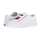 Zapatillas Tommy Hilfiger Laven Original Logo TM Color Blanco Para Mujer Talla 42 - Miniatura 1