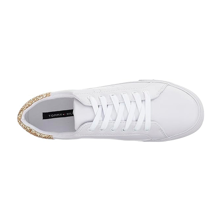 Zapatillas Tommy Hilfiger Lune Original Para Mujer Color Blanco Talla 40 3