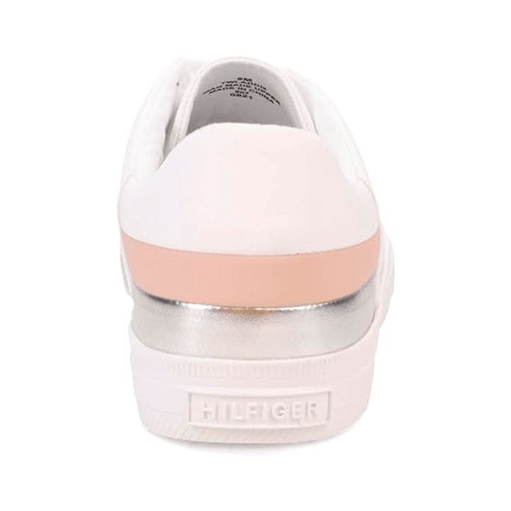 Zapatillas Tommy Hilfiger Laddi 2 Original Color Blanco y Rosado Para Mujer Talla 40 5