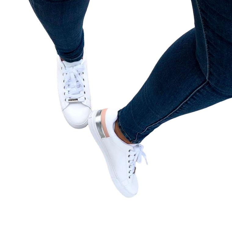 Zapatillas Tommy Hilfiger Laddi 2 Original Color Blanco y Rosado Para Mujer Talla 40 6