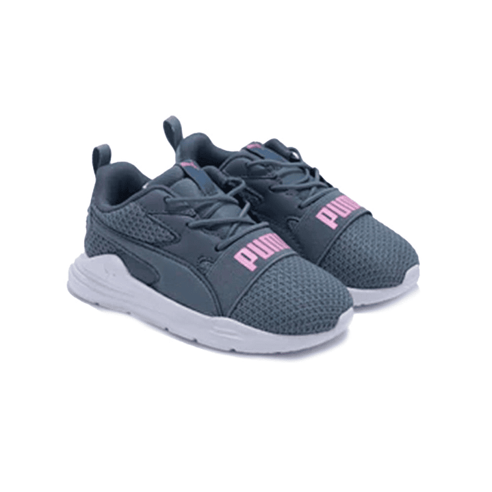 Zapatillas Puma Wired Run Pure AC INF 390849 07 Original Color Gris para Niños Talla 24 1