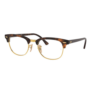 Lentes de Medida Oftálmico Montura Ray Ban RX5154 2372 Clubmaster Tortoise