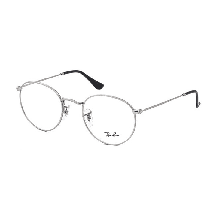 Lentes de Medida Oftálmico Montura Ray Ban RB3447V 2538 Round Metal Mate 1