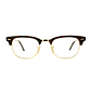 Lentes de Medida Oftálmico Montura Ray Ban RX5154 2372 Clubmaster Tortoise - Miniatura 3