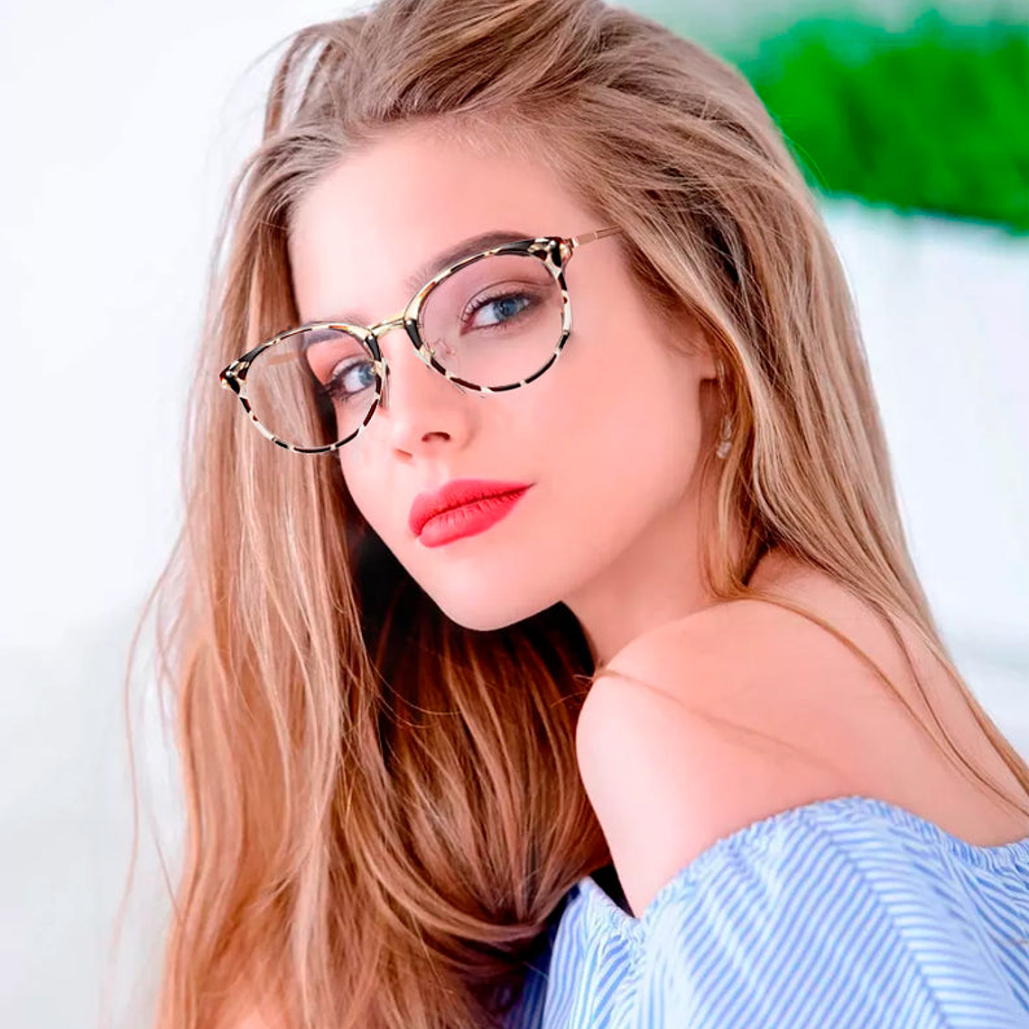 Lentes Oftalmicos Genericos con Bloqueo de Luz KJZZKCJ Color Habana Talla 51mm 4