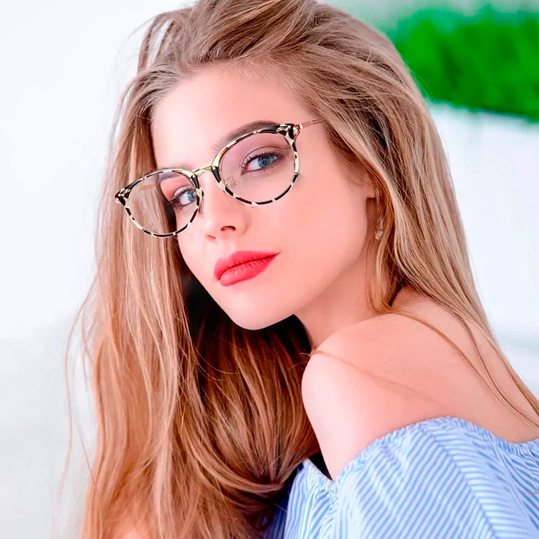 Lentes Oftalmicos Genericos con Bloqueo de Luz KJZZKCJ Color Habana Talla 51mm 4