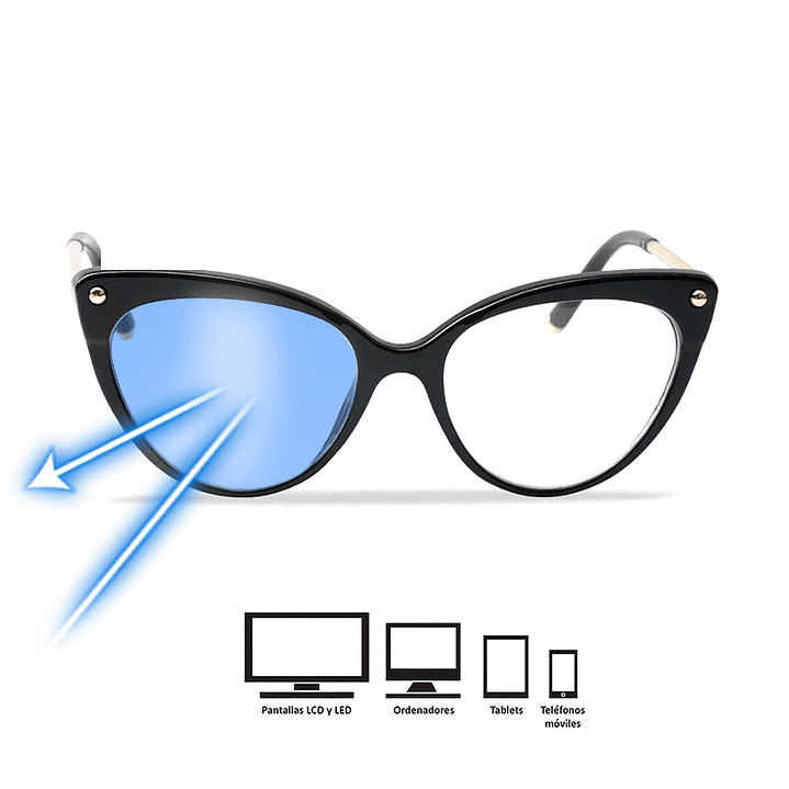 Lentes Oftalmicos Soolala Cats con Filtro Azul UV400 Color Negro y Rojo Talla Unica 4