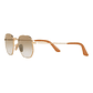 Lentes de Sol Ray Ban Hexagonal Flat RB3548N 001/51 Marron degrade Talla 51mm - Miniatura 5