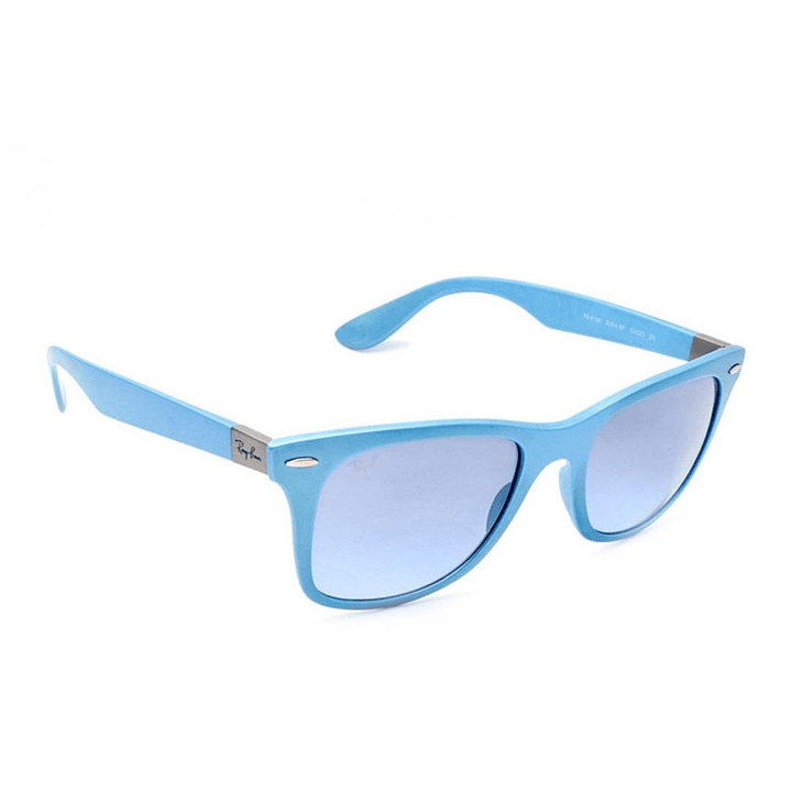 Lentes de Sol Ray Ban Wayfarer Liteforce RB4195 60848F Color Celeste Talla 52mm 5