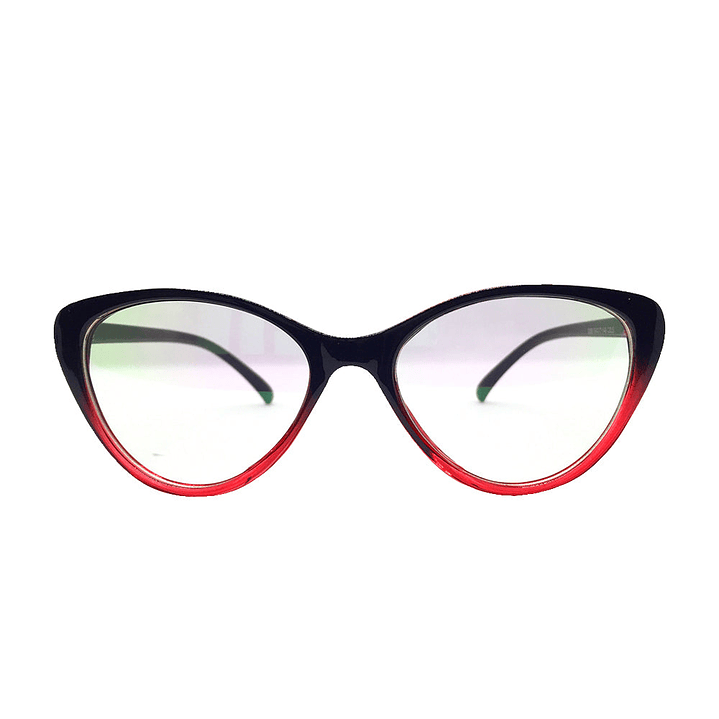 Lentes Oftalmicos Kottdo Cats con Filtro Azul UV400 Color Negro y Rojo Talla Unica 1