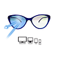 Lentes Oftalmicos Kottdo Cats con Filtro Azul UV400 Color Azul Talla Unica - Miniatura 5