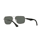 Lentes de sol Ray Ban RB3483 004/71 Gunmetal Square lentes verde oscuro hombre - Miniatura 5