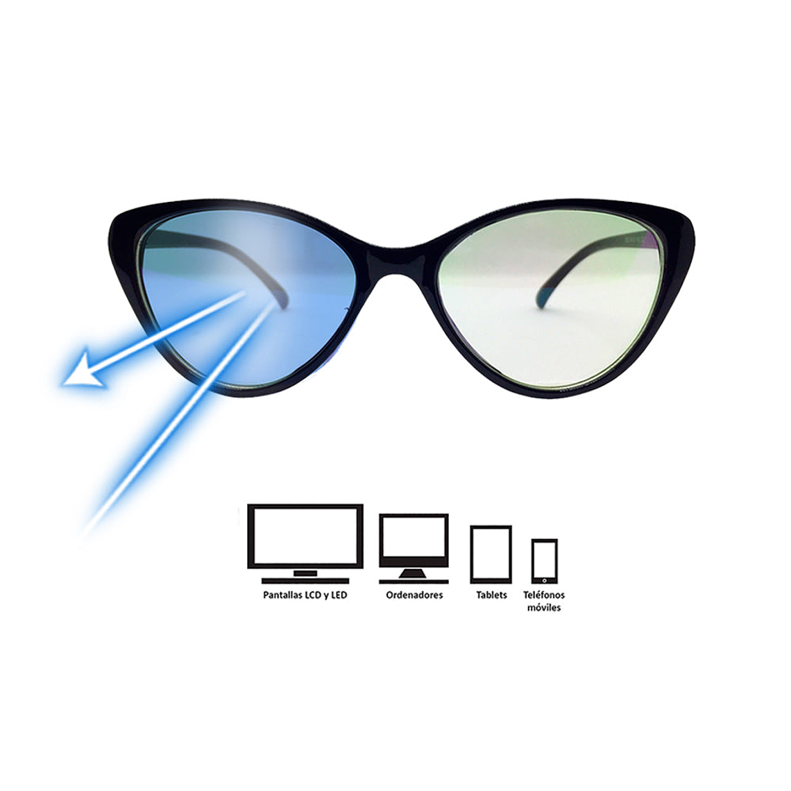 Lentes Oftalmicos Soolala Cats Azul UV400 Talla Unica 5