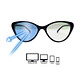 Lentes Oftalmicos Ovalados Soolala con Filtro Azul UV400 Color Negro Para Mujer Talla Unica - Miniatura 5