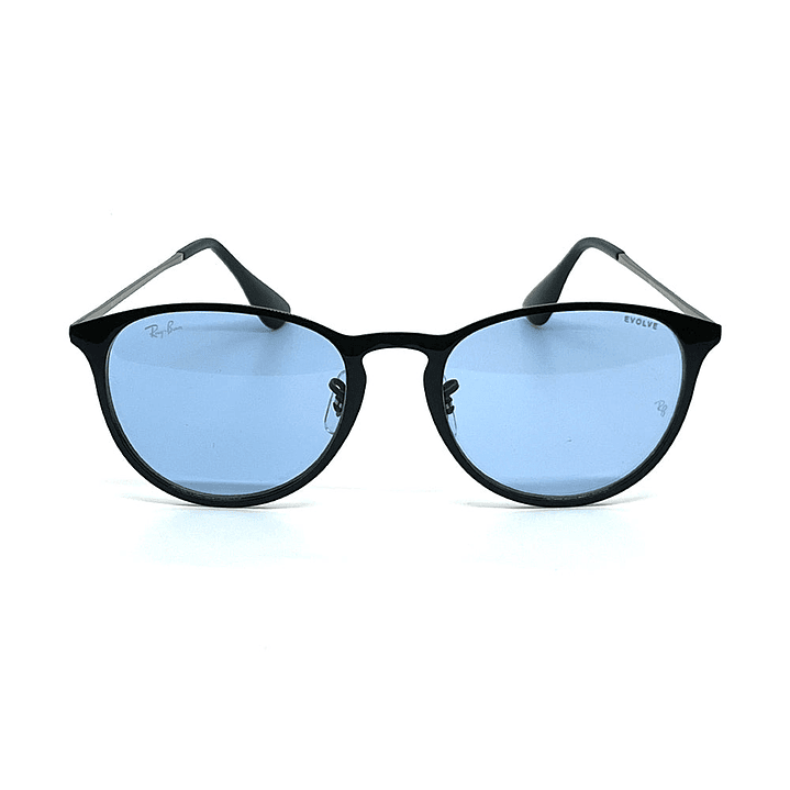 Lentes de Sol Ray Ban RB3539 002/Q2 Color Negro con Lunas Azules 3