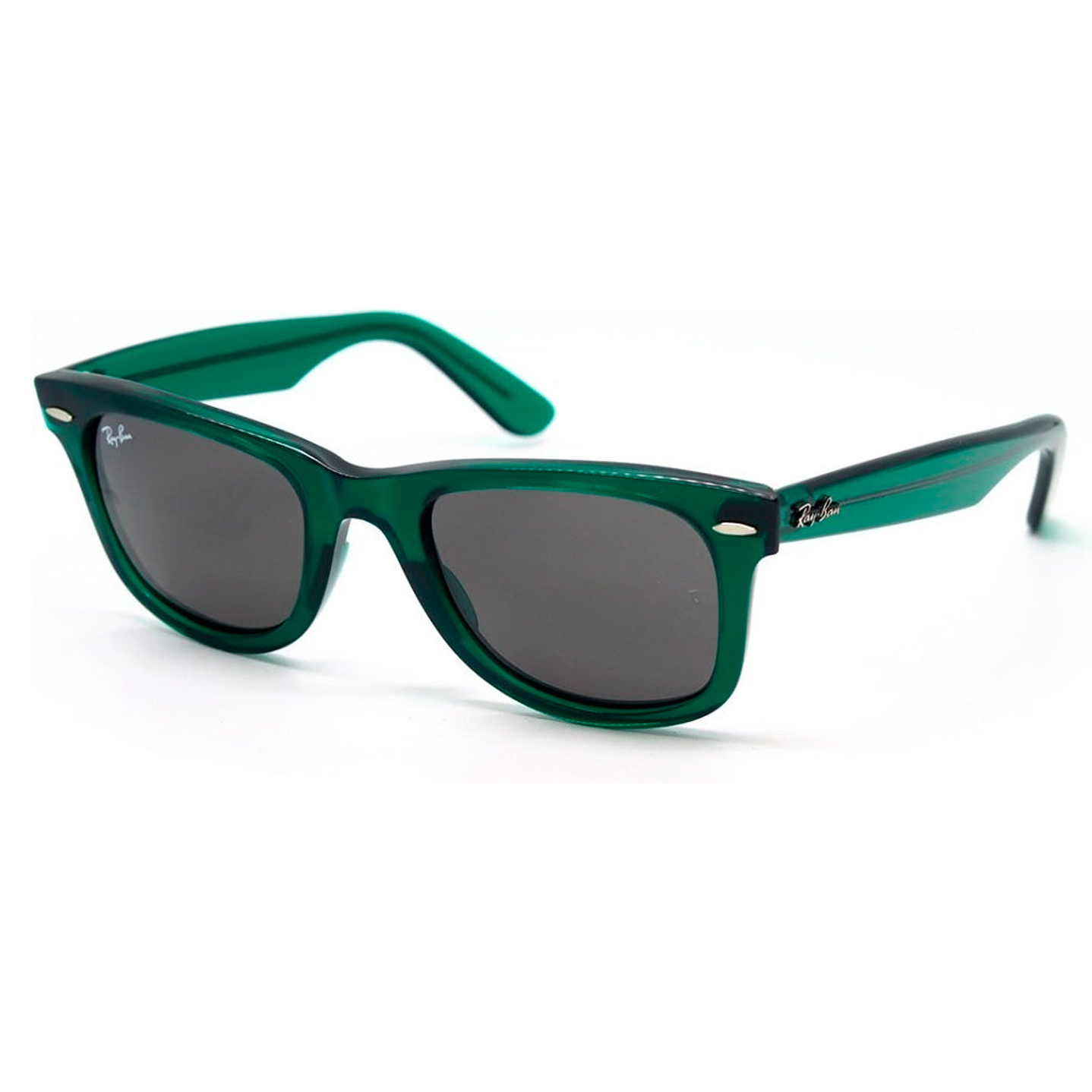 Lentes de Sol Ray Ban Wayfarer RB2140 6615/B1 Green Transparente 50mm 1