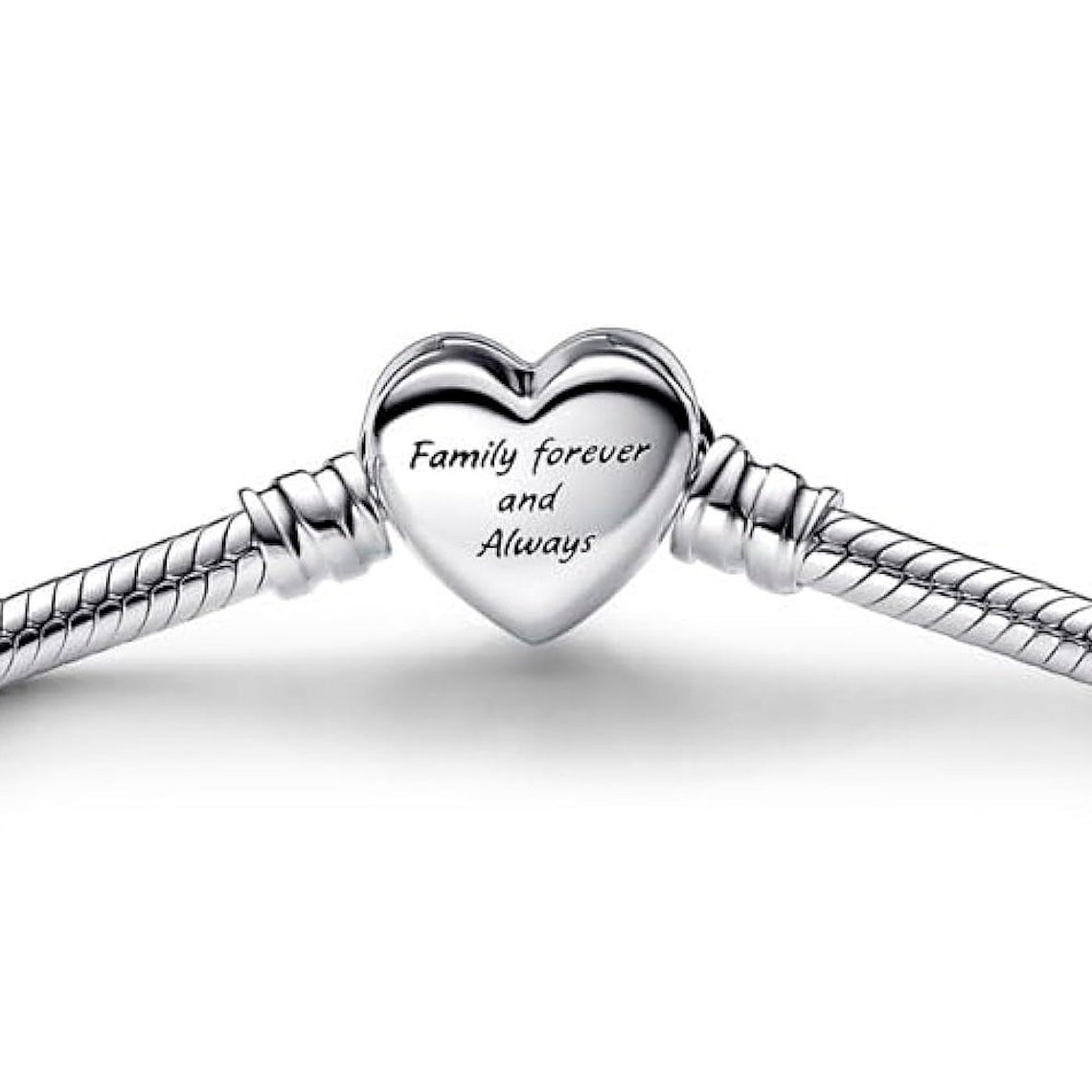 Pulsera Brazalete Pandora Corazón Infinito Cadena Serpiente 592645C01 Plata 925 Talla 18cm 3
