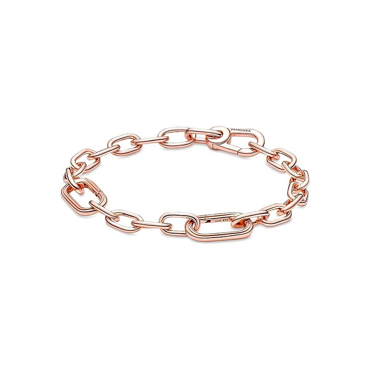 Pulsera Brazalete Pandora Rose Cadena Cierre Mosquetón 589662C00 Oro Rosa de 14 K Talla 18cm 1