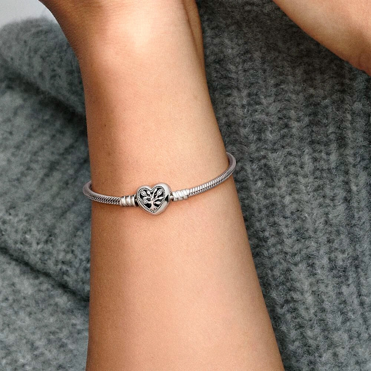 Pulsera Brazalete Pandora Árbol Familiar 598827C01 Plata 925 Talla 18cm 5