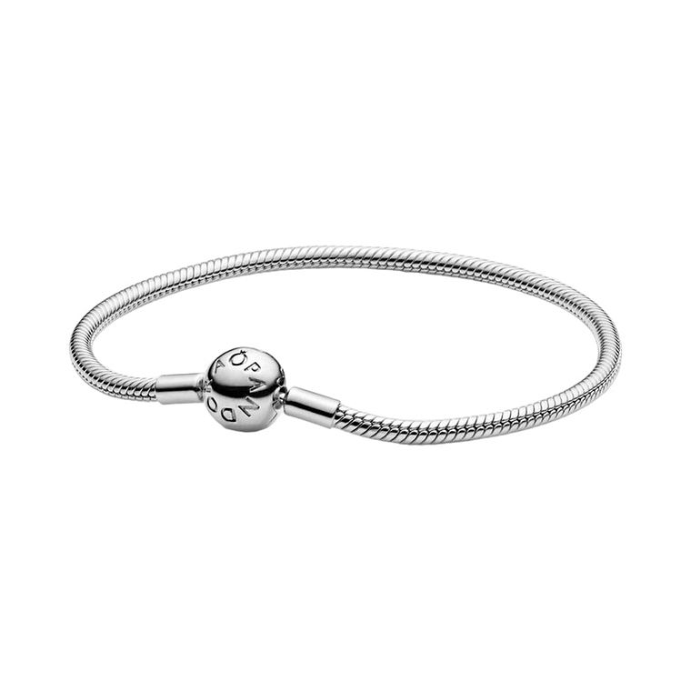 Pulsera Brazalete Pandora Cadena de Serpiente con Insignia de Pandora 590728 Plata 925 Talla 19cm 1