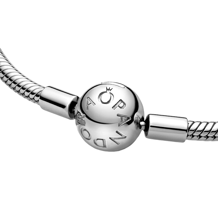Pulsera Brazalete Pandora Cadena de Serpiente con Insignia de Pandora 590728 Plata 925 Talla 19cm 4