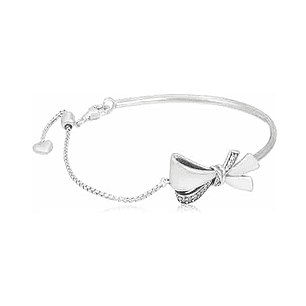 Pulsera Brazalete Pandora Lazo Ajustable 597242CZ Plata 925 Talla 18cm