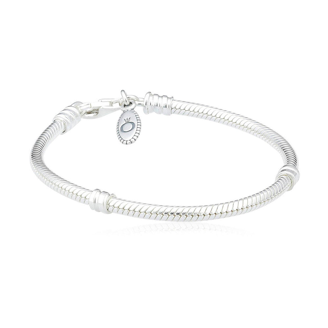 Pulsera Brazalete Pandora Cadena de Serpiente Cierre Mosqueton 590700HV Plata 925 Talla 18cm 1