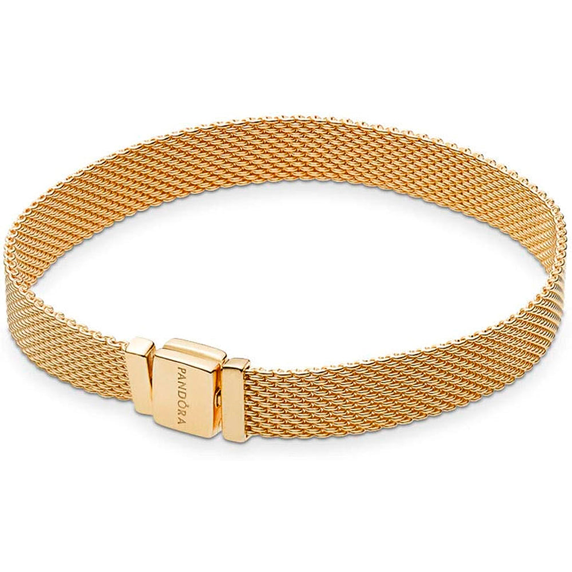 Pulsera Brazalete Pandora Reflexions Cierre de Broche Bañado en Oro 567712 Plata 925 Talla 18cm 1