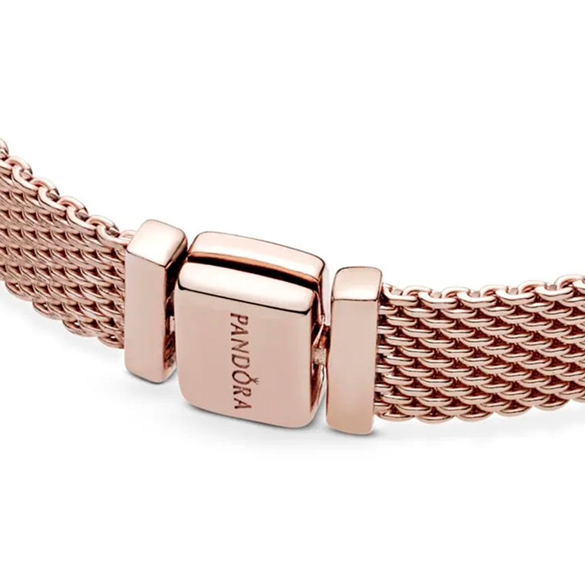 Pulsera Brazalete Pandora Reflexions Cierre de Broche Bañado en Oro Rosa 587712 Plata 925 Talla 18cm 4